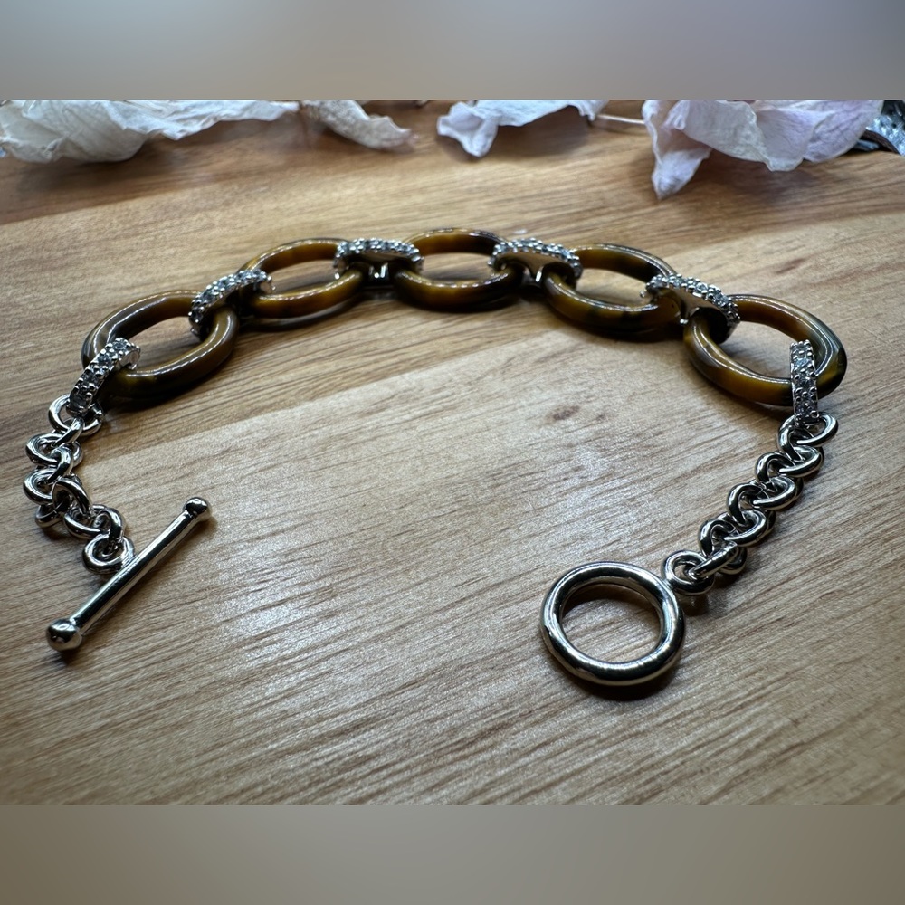 Cat's eye silver bracelet (sterling silver)